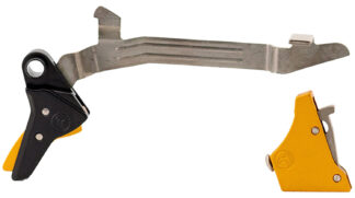 Timney Alpha Competition Trigger for Glock Gen3-4 Large Frame, Gold Straight, 45 ACP/10mm Auto