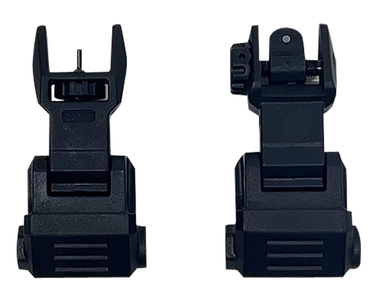NCStar VG167 Picatinny High Profile Front and Rear Flip-Up Sights, Polymer, Black