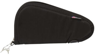 Allen 7411 Locking Handgun Case Black Endura 11-in, Foam Padding, YKK Zipper