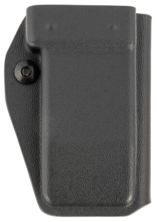 C&G Holsters Universal Single Mag Holder with Belt Clip, Black Kydex, Appendix/on-Hip Carry