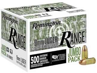 Remington Range 9mm 115 gr Full Metal Jacket 500 Rounds