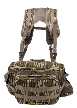 Muddy Outdoors Pro Lumbar 500 Pack Bottomland Camo Polyester Zipper/Buckles Closure