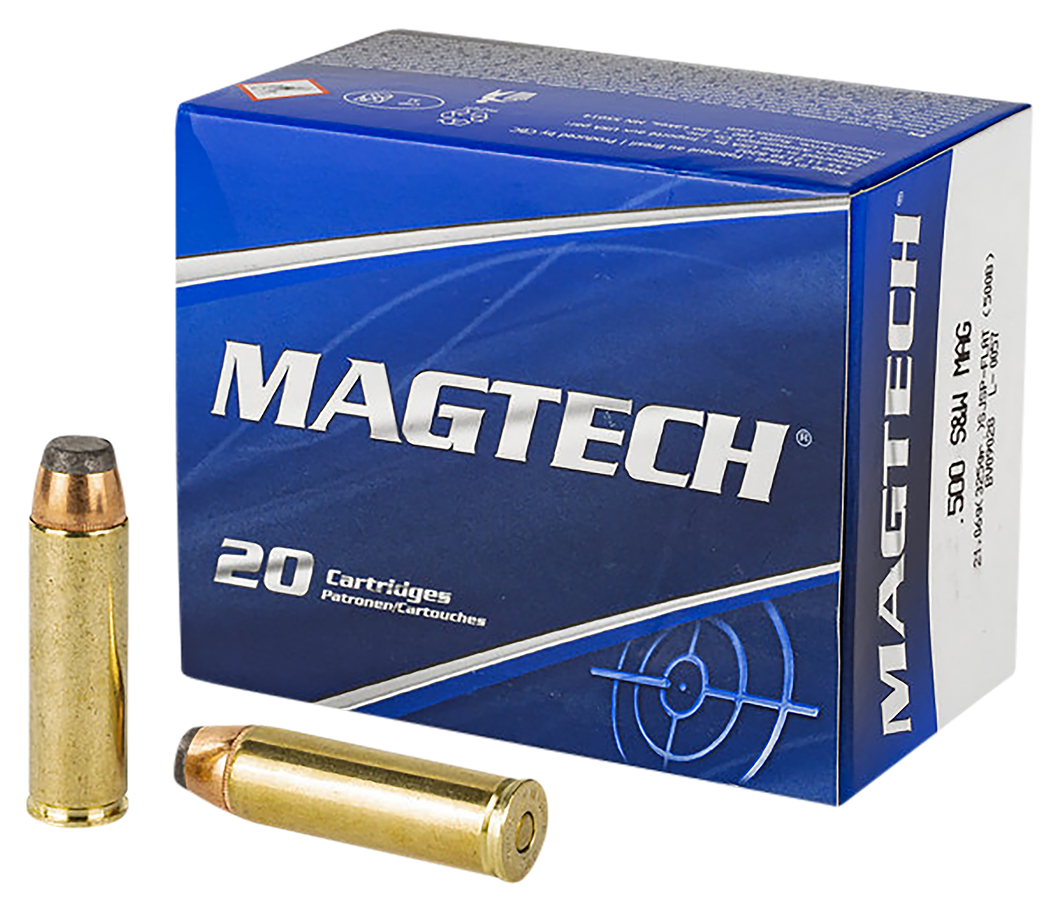 Magtech 500 S&W Magnum Semi-Jacketed Soft Point Flat 20-Round Box