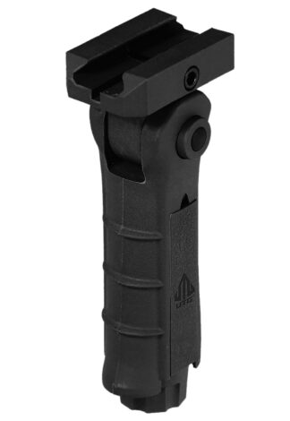 Leapers Model 4 Vertical Foregrip, 5-Position Foldable, Black Polymer