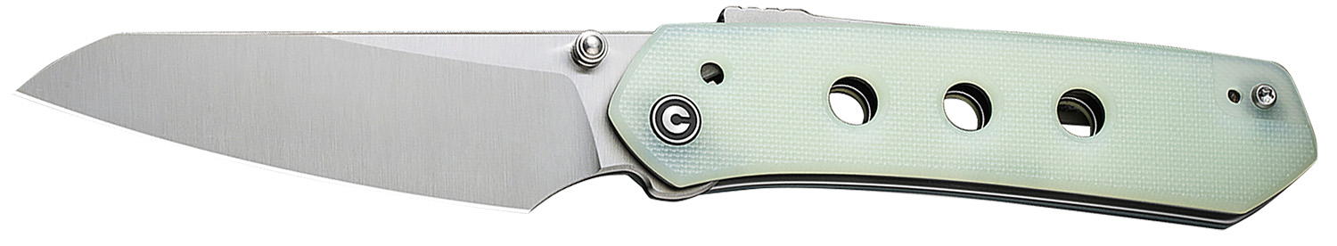 CIVIVI Vision FG Folding Knife, 3.54in Satin Nitro-V Blade, Natural G10 Handle