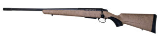 Tikka JRTXRT47124 T3x Roughtech 7mm PRC 3+1 24.30" Black Fluted Threaded Barrel, Black Steel Drilled & Tapped Receiver, Tan Roughtech Synthetic Stock, Left Hand