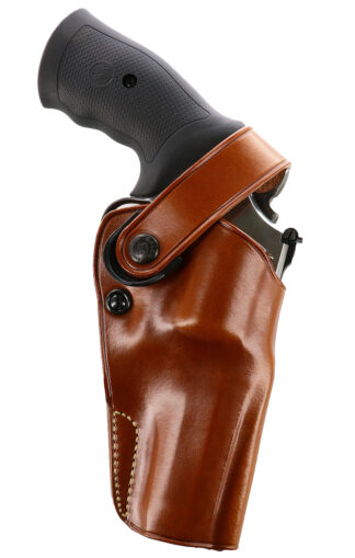 Galco DAO194 DAO OWB Holster Tan Steerhide, Strongside/Crossdraw, Ruger RedHawk 4 in, Right Hand