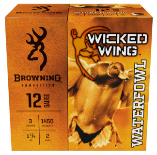 Browning Wicked Wing 12 Gauge 3 in 2 Shot 1 1/4 oz 25 Rounds Per Box