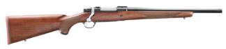 Ruger 67103 Hawkeye Hunter 358 Win 4+1 16.60" Satin Blued Threaded Barrel, Satin Blued Steel Receiver w/Integral Scope Mount, American Walnut Fixed Stock, Right Hand