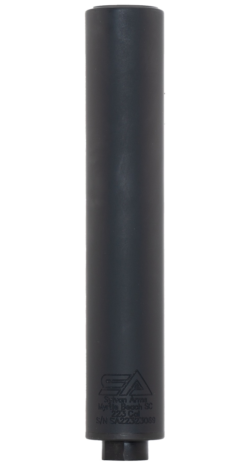 Sylvan Arms SA223TISD Short K .223 Rem/5.56 NATO Suppressor 1/2"x28 Matte Black Titanium