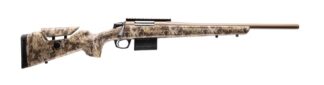 CVA CR4055 Cascade Varmint Hunter 243 Win 10+1 20" Flat Dark Earth Cerakote Threaded Barrel & Receiver w/Picatinny Rail, Krytek Highlander Adj Comb & LOP Synthetic Stock