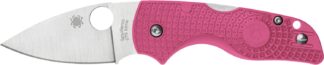 Spyderco Lil Native Lightweight C230PPN Folding Knife, 2.42 in Blade, Pink FRN Handle