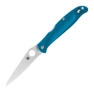 Spyderco Charisma C259PBL Folding Knife, 2.98 in Drop Point Blade, Blue FRN Handle