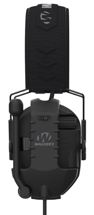 Walkers Razor Com Link Attachment with Push-to-Talk, Black
