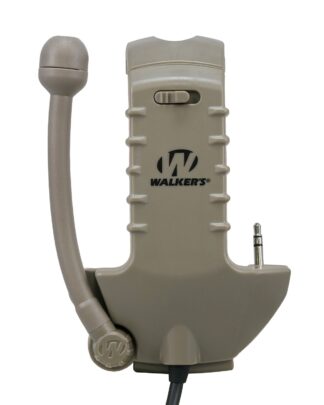 Walkers Razor Com Link Attachment with Push-to-Talk, Flat Dark Earth