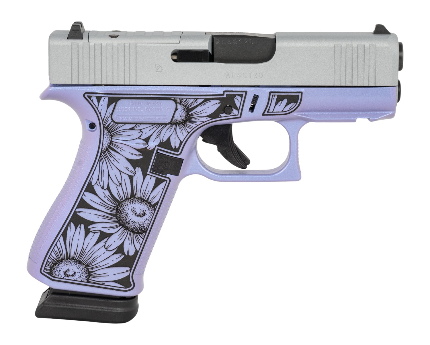 Glock G43X 9mm Double Action Only, 3.41 in Barrel, 15+1, Serrated Matte Slide