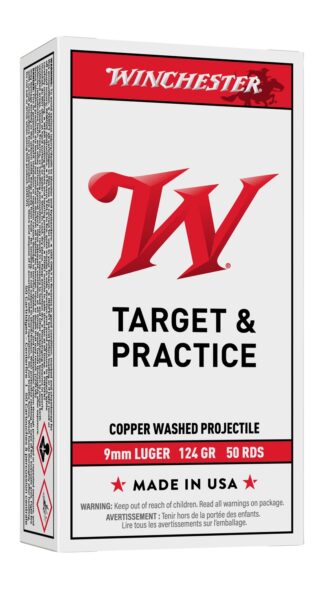 Winchester USA9MM124 9mm Target Handgun Ammunition