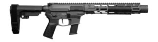 CMMG 45AEA70-TNG MkG 45 ACP 13+1 6.50" Black Nitride Threaded Barrel. Tungsten Cerakote Aluminum Receiver w/Picatinny Rail, M-LOK Handguard, Black Polymer CMMG RipBrace, CMMG Zeroed Grip, Ambidextrous