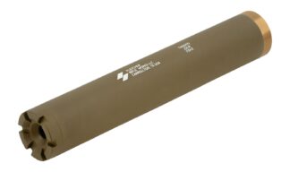 Fletcher Rifle Works TaquitoTan .22 LR Suppressor, 1/2x28 Thread