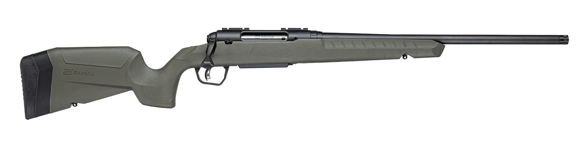 Savage AXIS 2 Bolt Action .22-250 Rem 20 in Threaded Barrel 4+1 Matte Black/OD Green