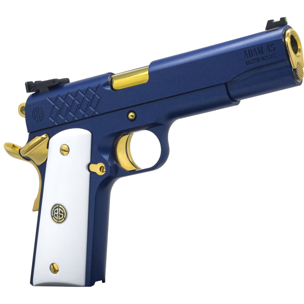 Breda/Dickinson Adam 1911 Sapphire Semi-Auto .45 ACP Full Size 8+1 5 in Gold Barrel