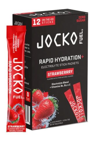 JOCKO FUEL Rapid Hydration Powder Strawberry 12-Pack