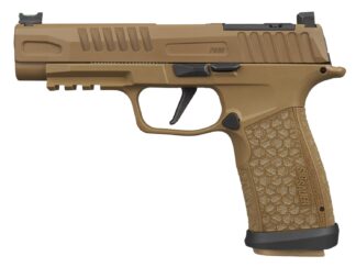 SIG Sauer P365 FUSE 9mm 4.3 in Black Barrel Coyote Cerakote Fiber Optic Sights Optic Ready
