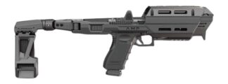 FAB Defense FX-AMPSL-10A1B-BP Conversion Kit with Brace for GLK17/19 Receivers, Black