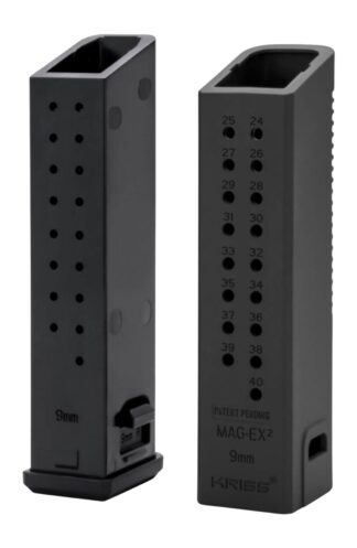 Kriss TDI Vector MagEx2 Kit +23 Rounds Extension, 9mm, Black, Glock 17 Fit, 3-Pack