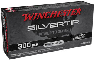 Winchester SilverTip .300 AAC Blackout 150 gr Defense Tip Polymer Tip Brass 20 Rounds/Box