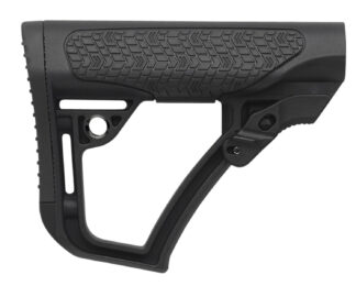 Daniel Defense Collapsible Buttstock for AR-Platform, Black Synthetic, Soft-Touch Overmolding