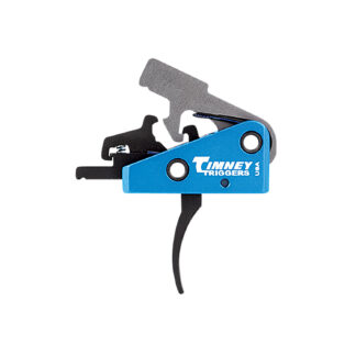 Timney Targa Long 2-Stage Trigger for AR-15, Curved, Black/Blue Finish