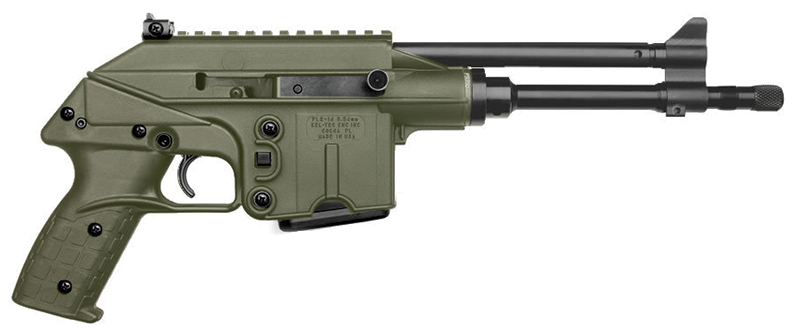 KelTec PLR-16 .223 REM/5.56 NATO Semi-Auto Pistol, 9.2 in Barrel, 10 Rounds, Green