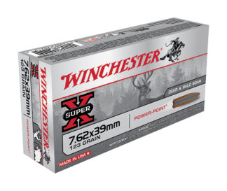 Winchester Super-X 7.62 x 39mm 123 gr Power-Point Pointed Soft Point, 20 Rounds
