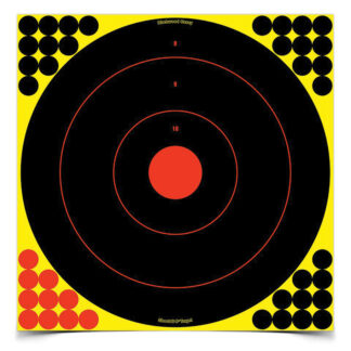 Birchwood Casey Shoot-N-C 17.25" Bullseye Reactive Targets, 5-Pack (Self-Adhesive)