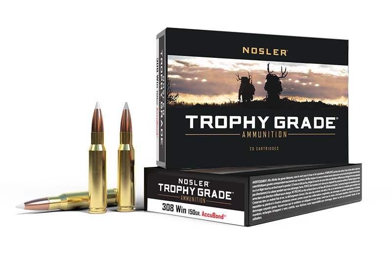 Nosler Trophy .308 Win 150 gr AccuBond SP 20 Rounds Per Box