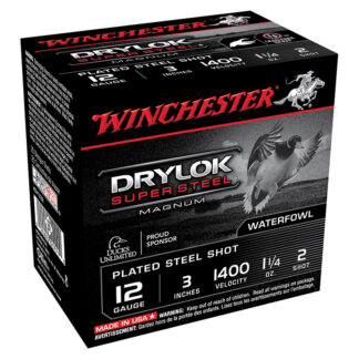 Winchester Drylok Super Steel Magnum 12 Gauge 3" 1-1/4 oz #2 Steel 25/Box