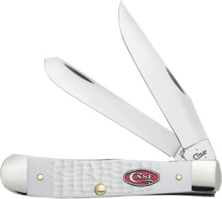 Case Trapper White Synthetic, 3.25 in Clip Point, 3.27 in Spey