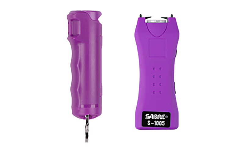 Sabre Protection Pack Stun Gun and Pepper Spray Package, Purple