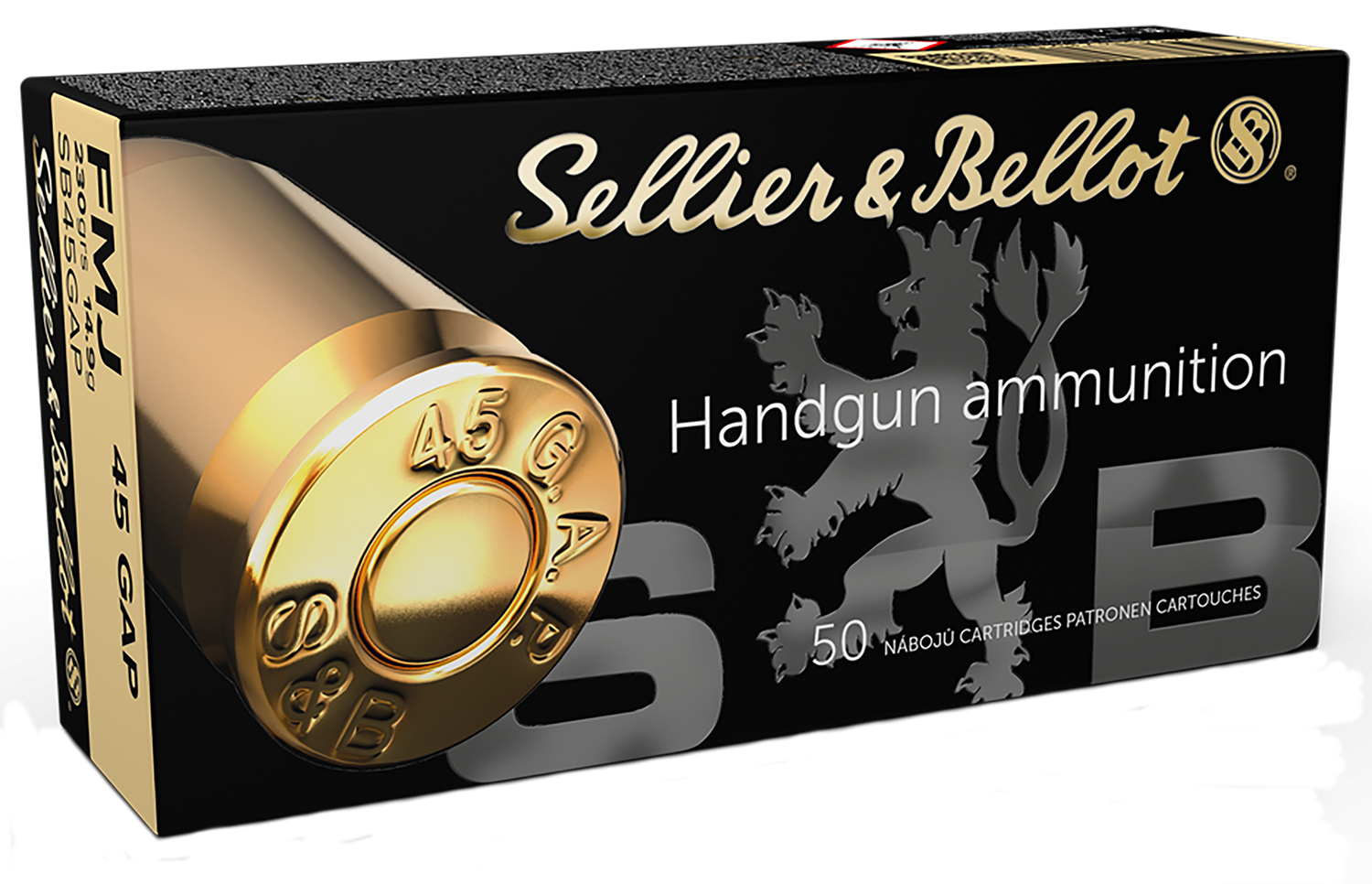 Sellier & Bellot SB45GAP .45 GAP 230 gr FMJ 50 Rounds