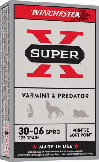 Winchester Super-X .30-06 Springfield 125 gr 20-Round Box Brass Jacketed Bullet