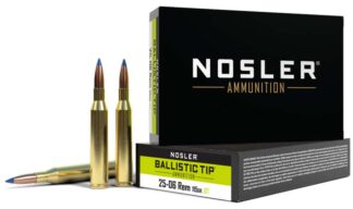 Nosler 25-06 Remington 115 gr Ballistic Tip BTSP Rifle Ammunition, 20 Rounds/Box