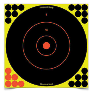 Birchwood Casey Shoot-N-C SRC-5 12" Bullseye Reactive Targets, Self-Adhesive, 12-Pack