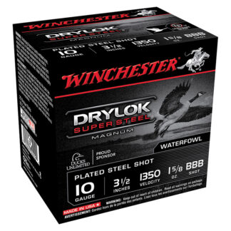 Winchester Drylok Super Steel Magnum 10 Gauge 3.5" #BBB 1-5/8 oz High Velocity Shot