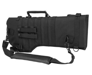 NCStar CVRSCB2919B VISM Tactical Rifle Scabbard Adjustable Carry, Black Nylon