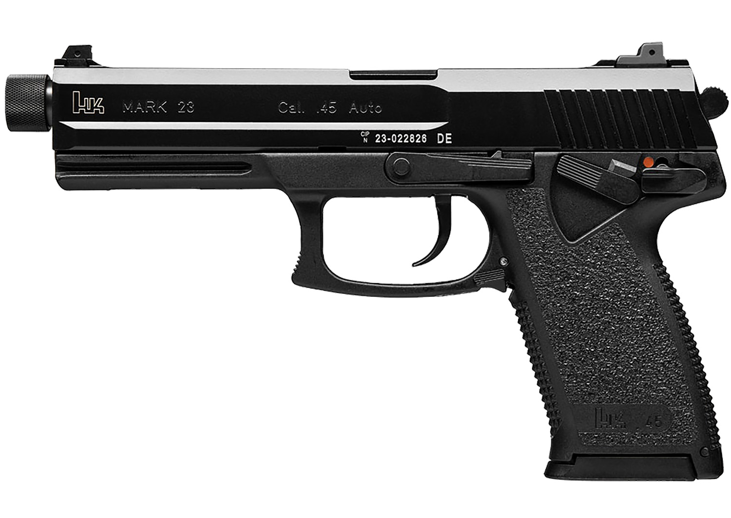 HECKLER & KOCH Mark 23 .45 ACP 5.87 in Threaded O-Ring Barrel Blued/Black Polymer