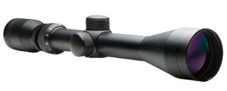 NCStar STR 3-9x40 Full Size Rifle Scope, 1in Tube, P4 Sniper Reticle, Black Powder Coat