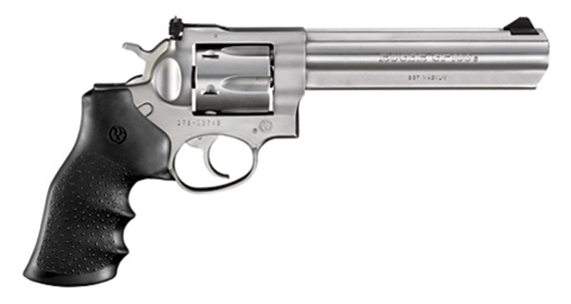 Ruger GP100 .357 Magnum Double/Single-Action Revolver, 6 in Satin Stainless, 6 Rounds