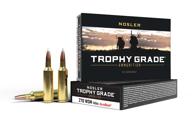 Nosler Trophy Grade 270 WSM AccuBond SP 20-Round Box