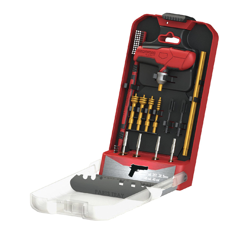 Birchwood Casey Handgun Cleaning Kit 16-Piece Plastic Box